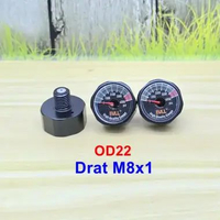 Manometer 4000psi Bull OD22mm Drat M8x1