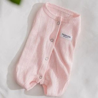 全城热卖 - 聖誕寵物衣服小狗狗包肚衣睡衣夏季薄款衣服絕育服比熊泰迪空調服奧麗粉M（建議體重5-8斤）