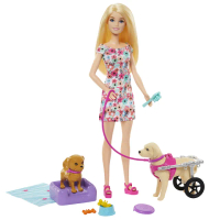 【Barbie 芭比】照護寵物組-小狗輪椅版