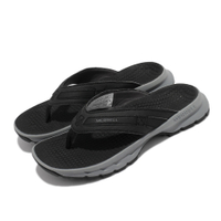 Merrell 拖鞋 Cedrus Flip 3 休閒 女鞋 緩衝 舒適 內嵌式避震墊片 穩定 耐磨 黑 灰 ML036392