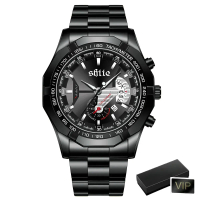Jam Tangan Pria VAVAVOOM FNGEEN S001 Original Luxury Full Steel Sport Quartz Business Waterproof Cas