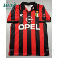 เสื้อฟุตบอลย้อนยุค FIFA World Cup 2026 - 2027 AC Milan ชุดเหย้า 1996 เสื้อย้อนยุค AC Milan ชุดเหย้าค