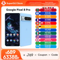 2023 New Google Pixel 8 Pro 5G Google Tensor G3 12GB 128GB 6.7" NFC Octa Core Android 14 IP68 dust/water resistant 50MP Cameras