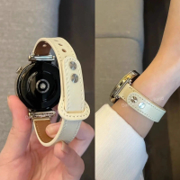 หัวเข็มขัดคุณภาพสูงสำหรับสายนาฬิกา Garmin 245 / 255 / 265s ทำจากหนังแท้ 955/965 สำหรับผู้หญิง
