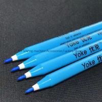12PCS Yoke Water Erasable Pen Water Soluble Pen Blue Fade Pen for Clothing Cross-Stitch Shoemaking Leather Markings Marking Mark