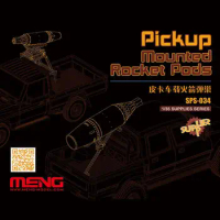 Meng Model 1/35 Scale SPS-034 Pickup Automotive Rocket Pod Plastic model kit