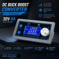 Modul STEP-UP / STEP-DOWN DC Programmable 30V 4A LED Display Buck Boost Converter CC CV - ZK-4KX