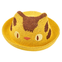 真愛日本 預購 宮崎駿 吉卜力 龍貓 貓公車 兒童草帽 立體造型 編織草帽 52cm 遮陽帽