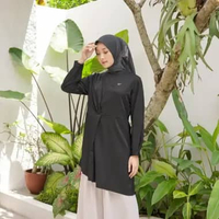 Ederra Larina Tunik / Atasan Wanita / Tunik Wanita L/XL Black
