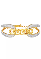 TOMEI TOMEI Dual-Tone Knotted Bangle, Yellow Gold 916