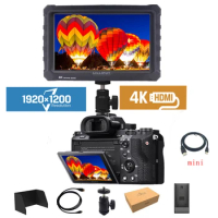 Lilliput A7s 4K Monitor 7-inch 1920x1200 HD IPS Screen 500cd/m2 Field Camera Monitor 4K HDMI Video for Nikon Canon Sony DSLR