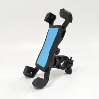 Bicycle Phone Holder Handlebar Stand for 3.5-6.5 inch Phone GPS Rearview Mirror Mobile Cell Phone Holder for Universal Phone