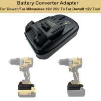 For Dewalt For Milwaukee 18V 20V Li-ion Battery To for Dewalt 12V Power Tool 12V Battery Converter Adapter Battery Replacement