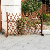 防腐室外伸縮木柵欄圍欄籬笆戶外實木花架菜園護欄桿室內寵物隔斷 至简元素