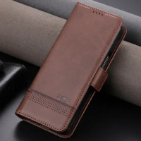 Flip Case For Samsung Galaxy Z Fold 4 5G Leather Texture Wallet Magnet Book Etui for Galaxy Z Fold3 Case Z Fold4 Fold 5 2 Cover
