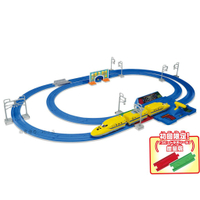 【Fun心玩】TP96683 麗嬰 日本 TAKARA TOMY PLARAIL 鐵道王國 自動變速黃博士號車組 火車