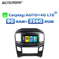 4G SIM 720P Carplay Auto Android 13.0 8G+256G Car DVD Player GPS Map Radio Wifi Bluetooth For HYUNDAI H1 Grand Starex 2016-2018