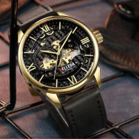 DISKON JAM TANGAN BELLEDA 9471 TALI KULIT AUTOMATIC MOVEMENT ANTI AIR JAM AUTOMATIC Watches