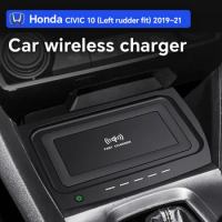 For Honda 10 Generation CIVIC 2016-2020 Wireless Charger Car Accessories Car Central Control Cigarette Lighter Installation