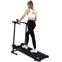 US Stock Manual Treadmill Non Electric Treadmill with 10° Incline Small Foldable Treadmill for Apartment Home Walking Running