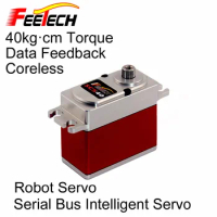 Robot Serial Bus Intelligent Servo, Feetech SCS40 Servo, 40kg cm Torque, All Metal, Coreless, Data Feedback Function