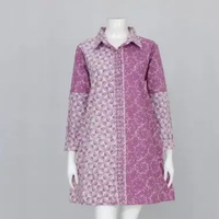 LANGITJUA - Alila 01 Dress Batik Kerja Busui Friendly | Kemeja Atasan Baju Kerja Batik Wanita Formal