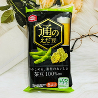 日本 龜田製果 茶豆米果 6袋入 毛豆米果 枝豆米果