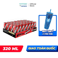 Thùng 24 Lon Nước Tăng Lực Sting Dâu (320ml/lon)