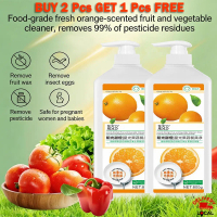 Concentrated Fruit & Dish Cleaner 800g Sunshine Orange  Removes 99% Pesticide Residue Cuts Grease Re