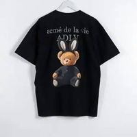 Kaos ADLV FUZZY BEAR BUNNY BLACK BLACK TSHIRT 100% ORIGINAL Size 2