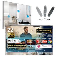 Soulaca 22 Inch Mirror TV for Bathroom webOS Dolby FHD Smart TV with Magic Remote, Voice Control, Built-in Speakers, Wi-Fi