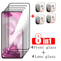 Full Cover Glass For Xiaomi Mi 11 Lite 5G NE Glass For Mi 11 Lite NE Glass Screen Protector Mi 12 Lite NE 12T 11T Pro Lens Glass