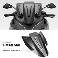 Motorcycle Windshield Deflector For YAMAHA T-MAX T MAX 560 TMAX560 2022 - Accessories Aluminum Wind Shield Windscreen Fairing