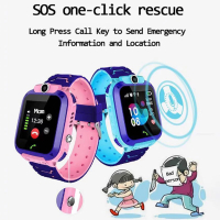 Product Promotion Kids SOS Smart Watch SIM Card LBS Location Photo Waterproof Gift Boys Girls IOS Android Smart