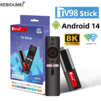 TV98 ATV Smart TV Stick Android 14 H618 2.4G 5G Wifi รองรับ OTA 8K Media Player เครื่องรับสัญญาณทีวี