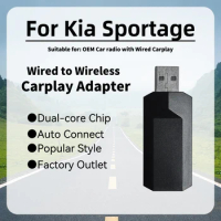 New Mini Apple Carplay Adapter for Kia Sportage Smart AI Box Car OEM Wired Car Play To Wireless Carplay USB Dongle Plug and Play