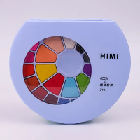 HIMI MIYA Watercolor Cake 24 Warna - Produk Cat Air Khusus untuk Keperluan Anda