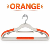 Hanger Baju set dewasa Gantungan Baju Set Hanger Baju Isi 10 Pcs / ZOYA hanger Orange
