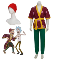 Rand Ridley costume anime inside job Rand Ridley printed top pants hat full set Halloween carnival men’s cosplay suit