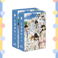 Bộ 50–55 thẻ hologram laser Lomo phong cách manga/manhwa: One Piece (Luffy), Conan (Conan Edogawa), 