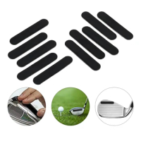 10 Pcs Black Golf Weighted Lead Tape 50x10mm Add Swing Weight Balance Golf Clubs for Golf Training Aid Accessories