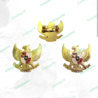 (isi 10pcs) Pin Garuda Lapis Resin Berbagai Ukuran / Pin Bros Garuda / Pin Paskibra / Pin Paskibraka