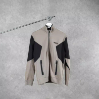 Hugo Boss Jaket HUGO BOSS SKAZ PANEL BLACK SIDE TAUPE ZIP TRACK JACKET 100% ORIGINAL