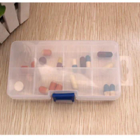 by ems or dhl 500pcs 8 Slots Plastic Pill Box Medicine Case For Healthy Care Empty Drugs Box