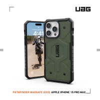 【UAG】iPhone 15 Pro Max 磁吸式耐衝擊保護殼-綠(吊繩殼 支援MagSafe功能)
