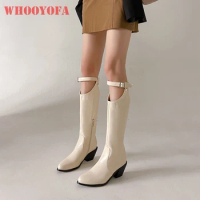 Winter Comfortable Black Beige Women Knee High Boots Sexy Round Toe High Heel Lady Shoes Plus Big Size 10 43 45 48
