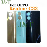 ฝาหลังแบตเตอรี่, สำหรับ OPPO Realme C33 RMX3624, แบตเตอรี่กระจกฝาหลัง, เคสด้านหลัง, เปลี่ยนชิ้นส่วน