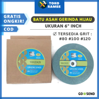 Batu Poles Asah Gerinda Gurinda Grenda Duduk Hijau 6\ / 6 Inch Casal Grit 80 100 120 Harga Satuan Pe