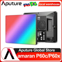 Aputure Amaran P60c RGB Full-color 2500-7500K Photography Light Amaran P60x Bi-color LED Panel Light for Live Stream
