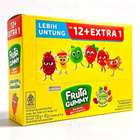 FRUTA GUMMY [1 BOX Isi 10 x 20g] - Permen Gummi Gumy Gumi BerVitamin Snack Camilan Mayora Murah Ecer